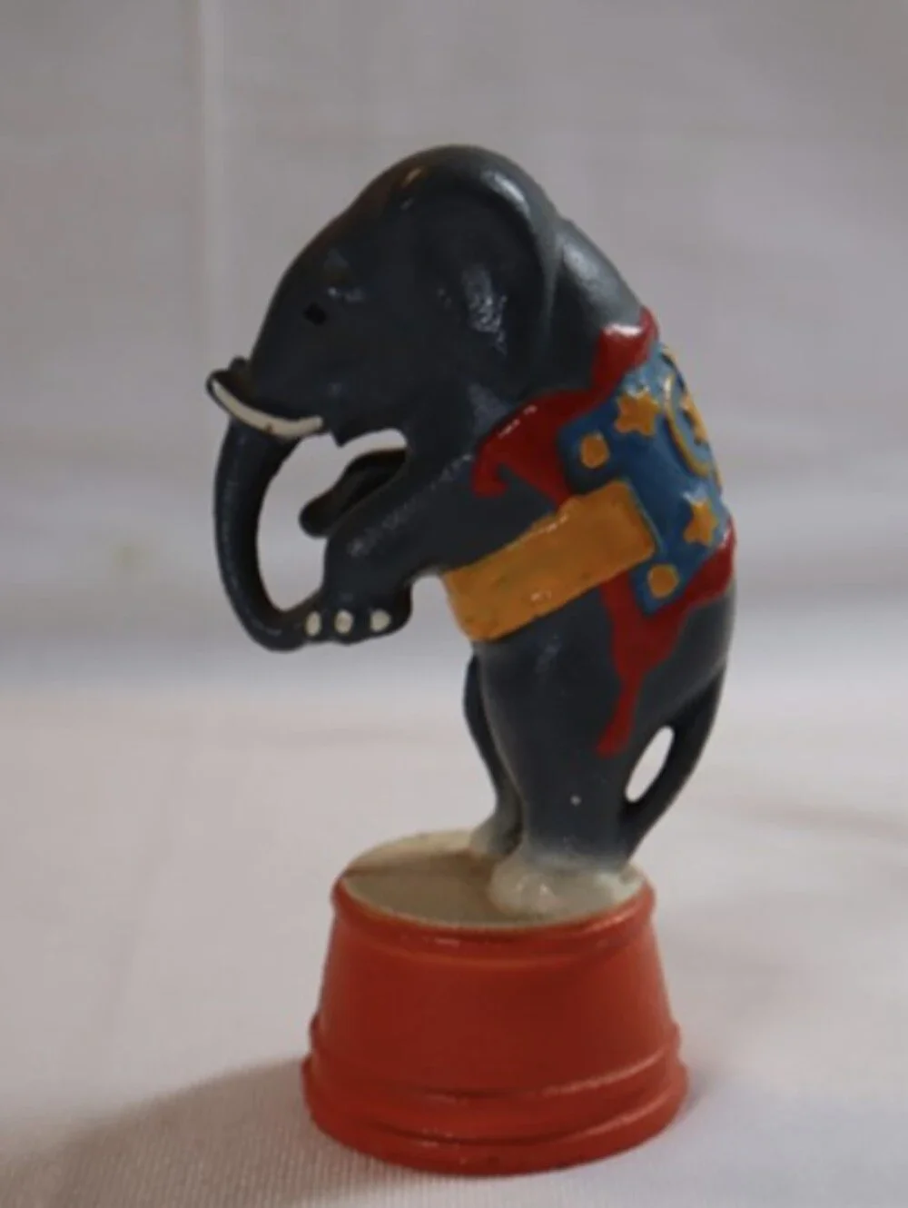 Vintage Art Deco A.C. Williams Circus Elephant On Tub Cast Iron Coin Bank